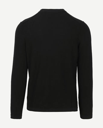 Pullover linen blend donkerblauw