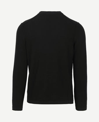 Pullover linen blend donkerblauw