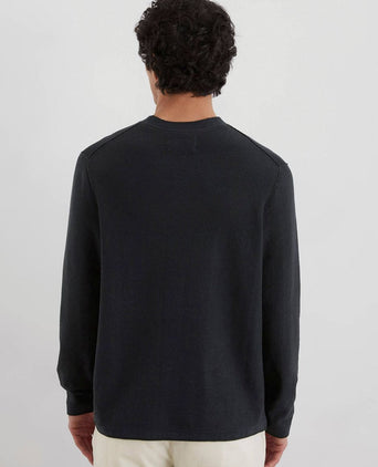 Pullover linen blend donkerblauw