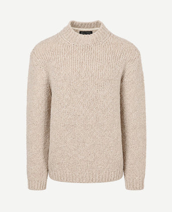 Pullover melange medium beige
