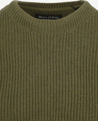 Marc o'polo pullover wol blend groen | Regular-fit