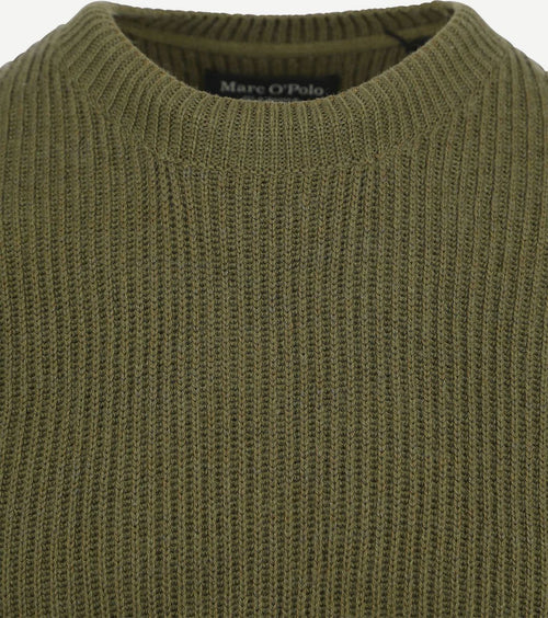 Marc o'polo pullover wol blend groen | Regular-fit