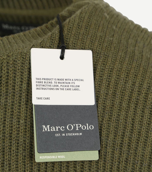 Marc o'polo pullover wol blend groen | Regular-fit