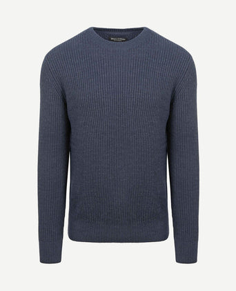 Pullover wol blend donkerblauw