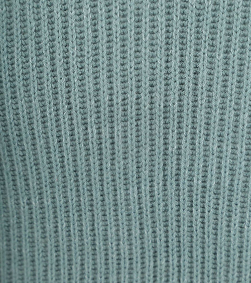 Pullover wol blend staalblauw