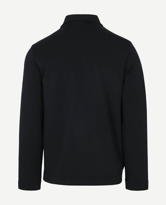 Marc o'polo scuba interlock overshirt donkerblauw | Regular-fit