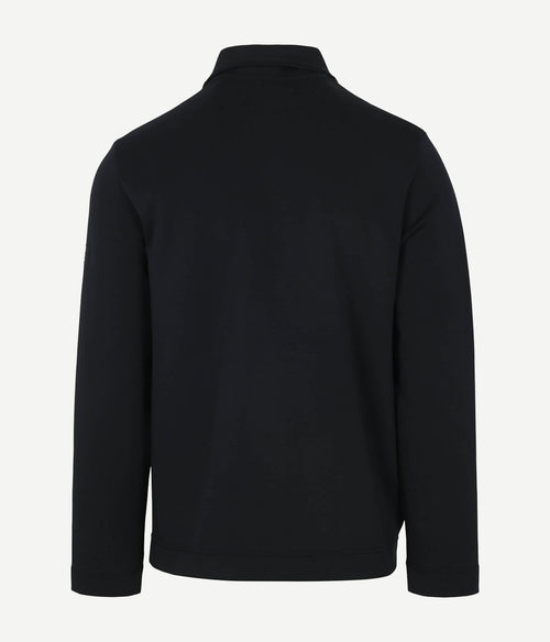 Marc o'polo scuba interlock overshirt donkerblauw | Regular-fit