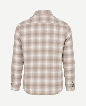 Shirt check beige