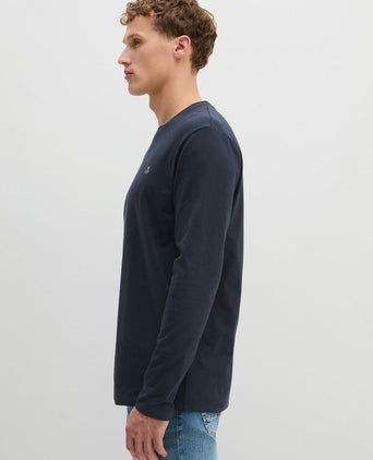 Long sleeve t-shirt donkerblauw