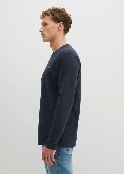Long sleeve t-shirt donkerblauw