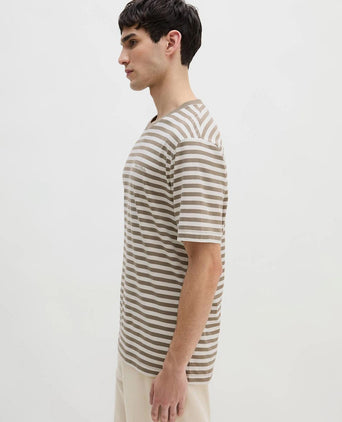 T-shirt stripes kaki