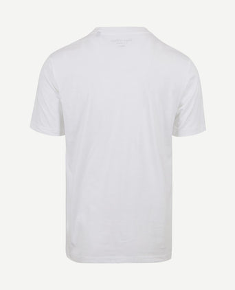T-shirt bloem wit