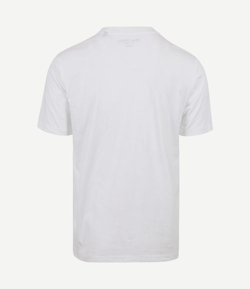 T-shirt bloem wit