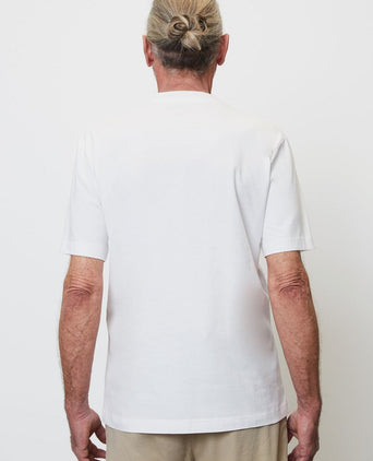 T-shirt bloem wit