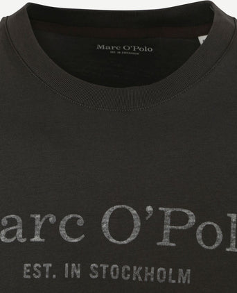 T-shirt logo antraciet
