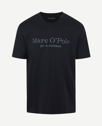T-shirt logo donkerblauw