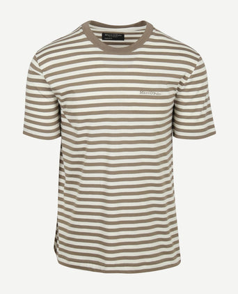 T-shirt stripes kaki