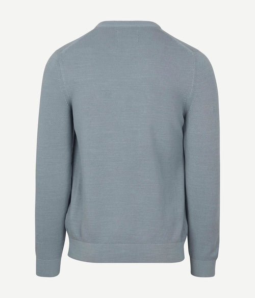 Marc o'polo pullover heavy piqué lichtblauw | Regular-fit