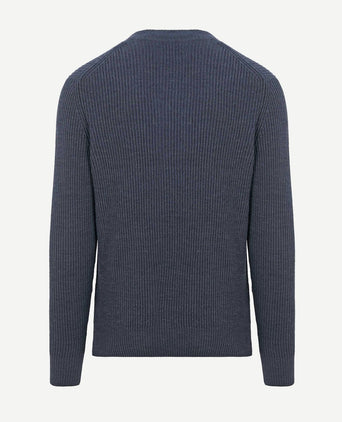 Pullover wol blend donkerblauw