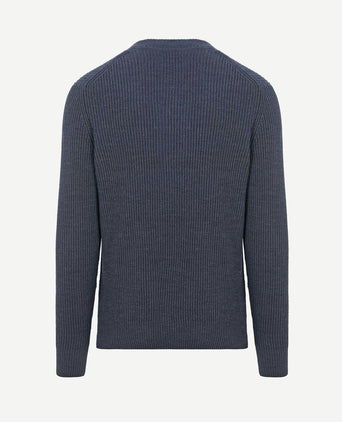 Pullover wol blend donkerblauw