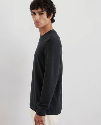 Pullover linen blend donkerblauw