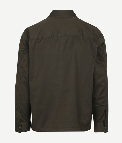 Overshirt twill bruin