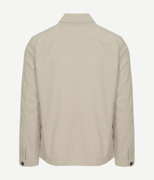 Corduroy overshirt ecru