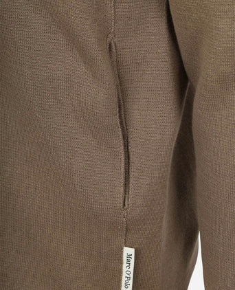 Knitted overshirt taupe