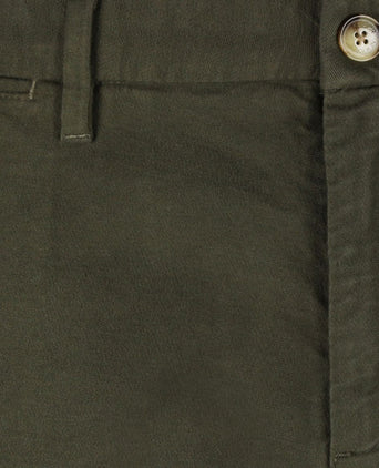 Chino moleskin olijfgroen