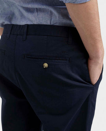 Chino garment dye donkerblauw