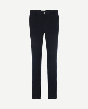 Chino corduroy donkerblauw