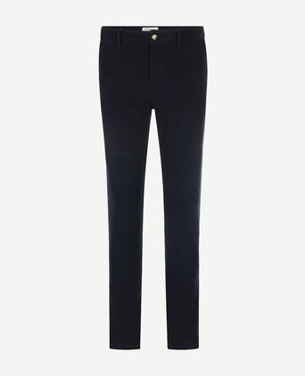 Chino corduroy donkerblauw