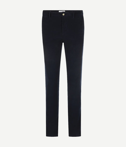 Chino corduroy donkerblauw