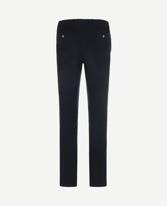 Chino corduroy donkerblauw