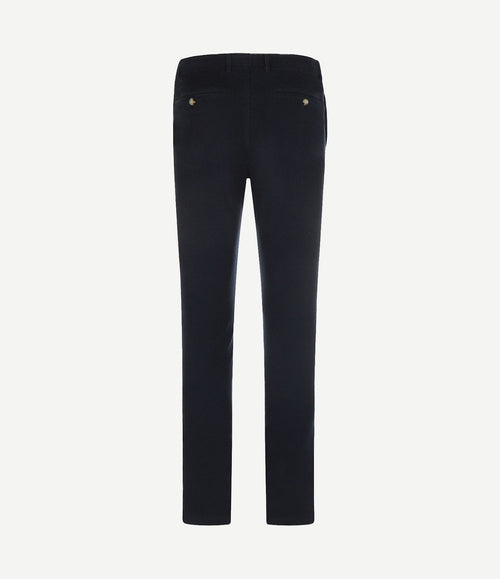 Chino corduroy donkerblauw