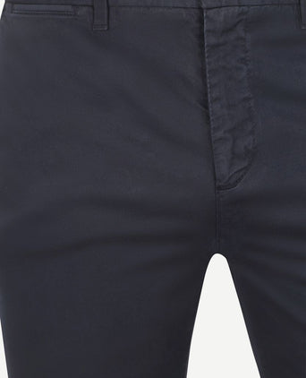 Chino garment dye donkerblauw
