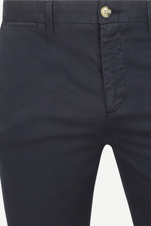 Chino garment dye donkerblauw