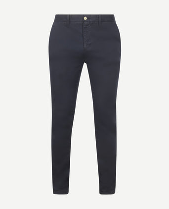 Chino garment dye donkerblauw