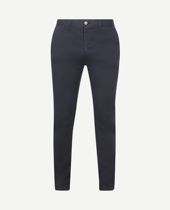 Chino garment dye donkerblauw