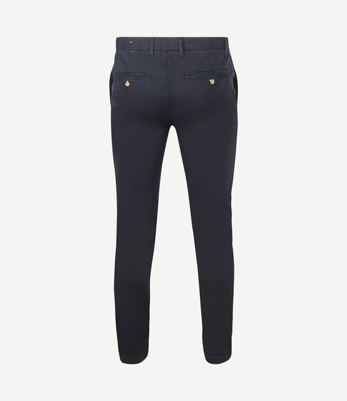 Chino garment dye donkerblauw