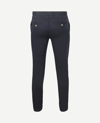 Chino garment dye donkerblauw