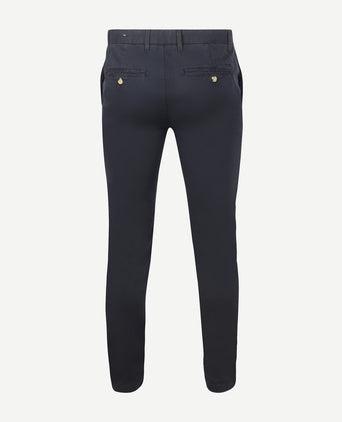 Chino garment dye donkerblauw