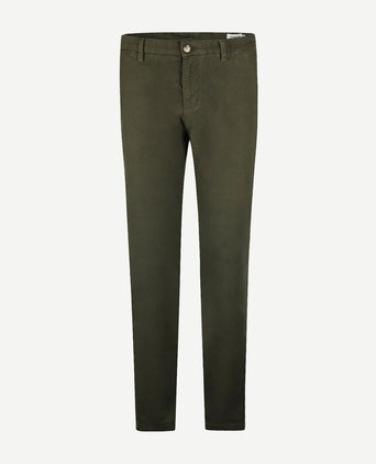 Chino moleskin olijfgroen