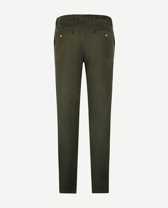 Chino moleskin olijfgroen