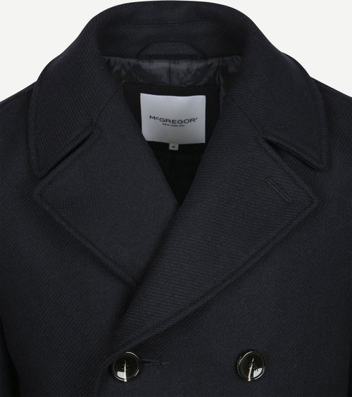 McGregor core peacoat wool blend donkerblauw | Regular-fit