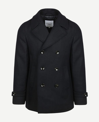 McGregor core peacoat wool blend donkerblauw | Regular-fit