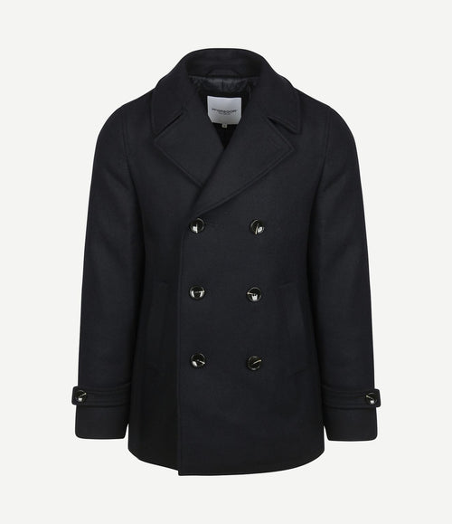 Core peacoat wool blend donkerblauw