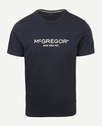 Essential t-shirt logo donkerblauw