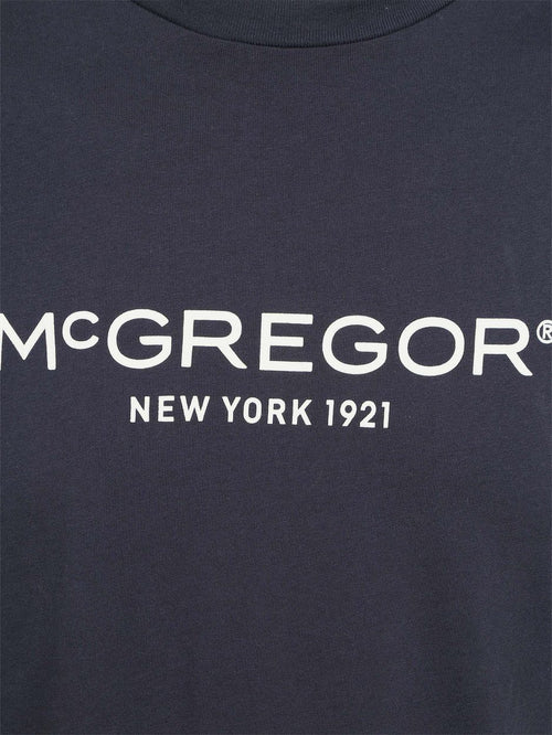 Essential t-shirt logo donkerblauw