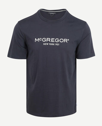 Essential t-shirt logo donkerblauw